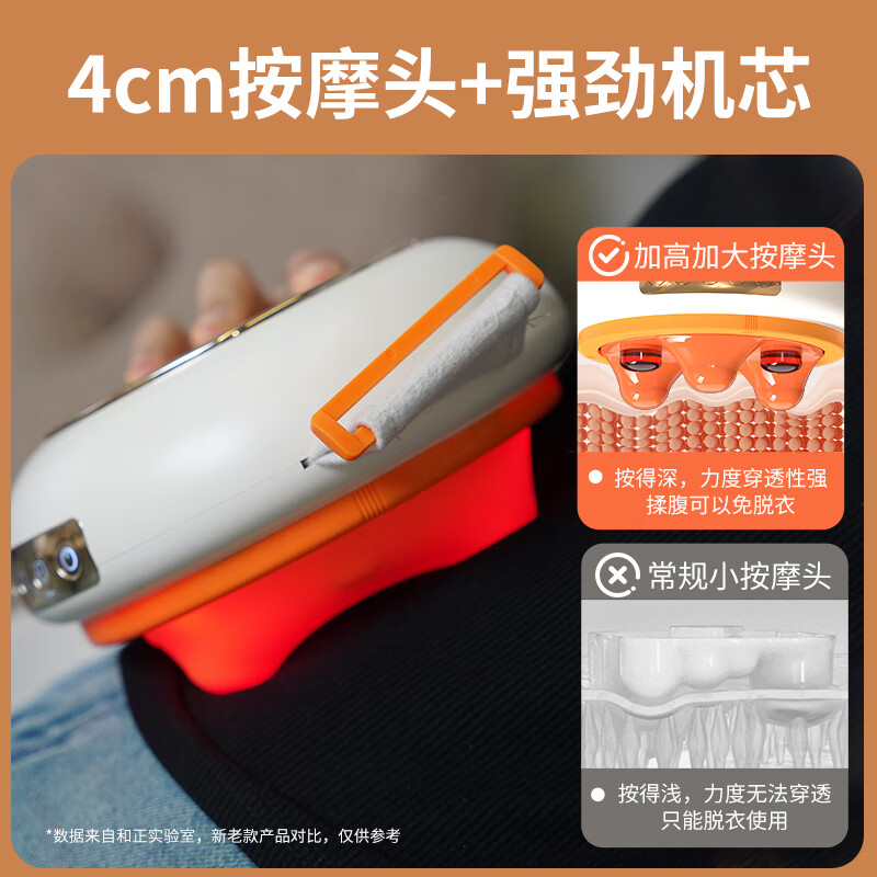 和正揉腹仪 腰部按摩器腹部按摩仪 正反推揉多点位热敷 揉腹仪 HZ-B1高清大图