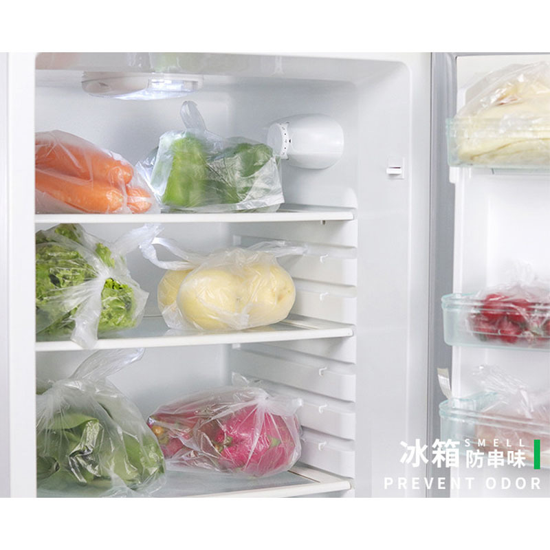 浦帝(PuDi) 家用背心式食品专用pe保鲜袋食用级加厚款微波炉塑料保鲜袋整卷装38*45CM 240只/卷高清大图