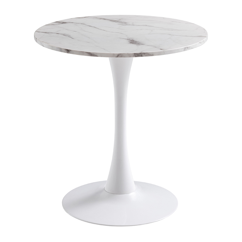 中豫鑫泽ZYXZ-VC4120107 圆桌小户型家用桌简约接待洽谈桌 大理石台面