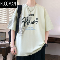 HLCOMAN2024新款青少年短袖t恤男潮流夏季高初中学生帅气大童夏装上衣服