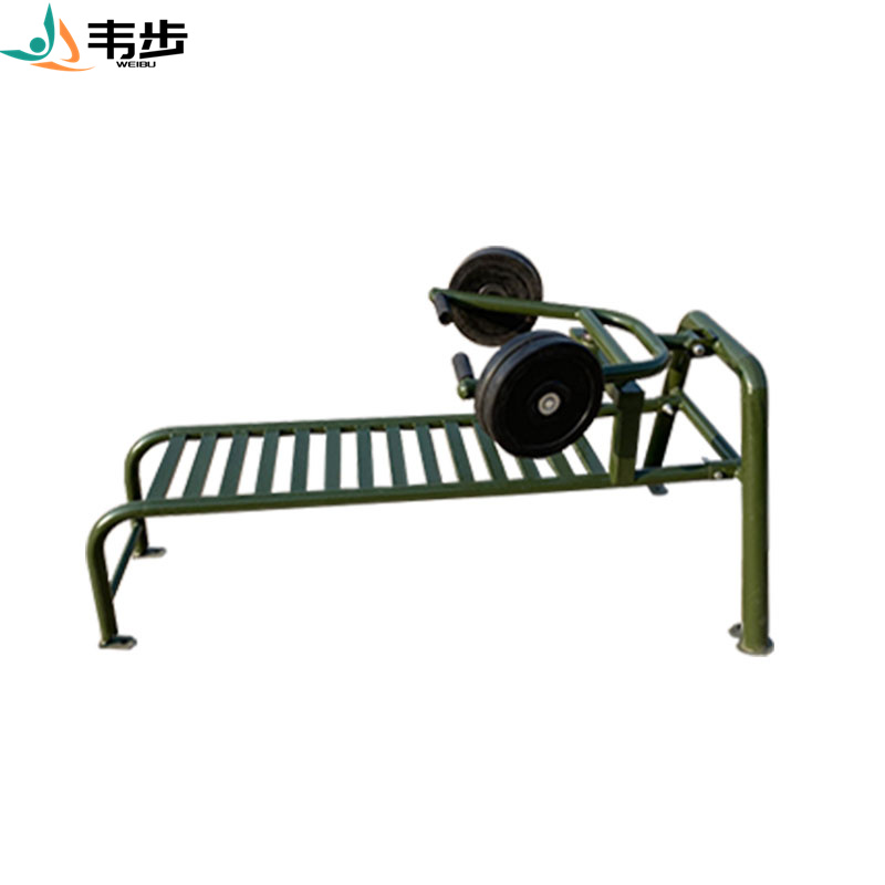 韦步WB3995腹肌推举训练器训练器材健身路径推举架卧推架腹肌板室外训练器材高清大图