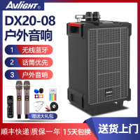 爱浪(AvliGHT) DX20-08 户外广场舞音响直播K歌拉杆移动便携一体式大功率音箱抖音快手网红 8吋