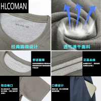 HLCOMAN际华体能训练服套装上衣男夏季t恤速干体能服短袖健身短裤正
