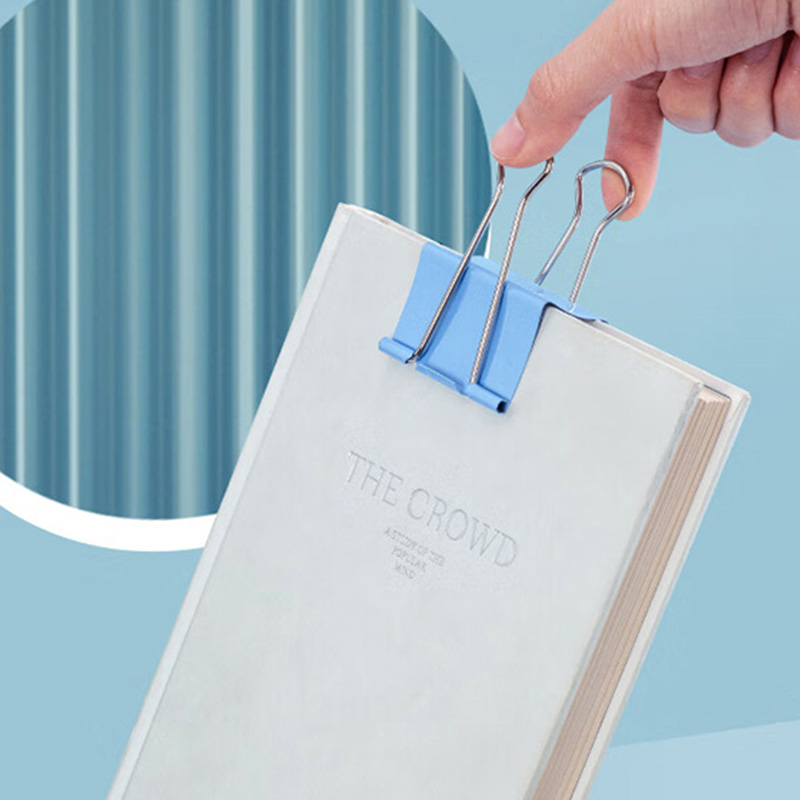 晨光长尾夹41mm*2筒装Eplus易收纳彩色ABS92739高清大图