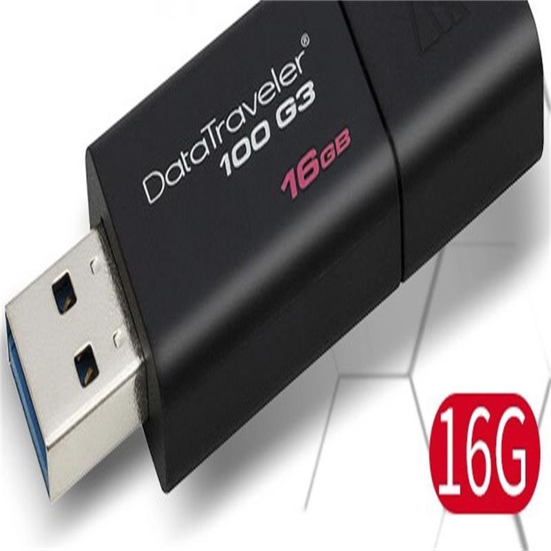 金士顿(Kingston)32G商务办公U盘64G128G16G USB3.0优盘定制刻字DT100 16G 优盘
