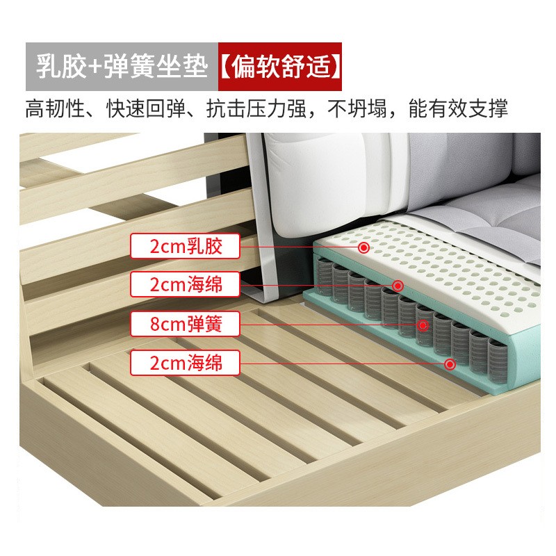梵宜布艺沙发大小户型简约现代贵妃转角北欧皮布沙发家具组合