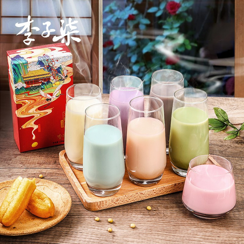 李子柒豆嬢嬢七彩豆浆粉速溶原味七色早餐冲泡大豆家用小袋196g