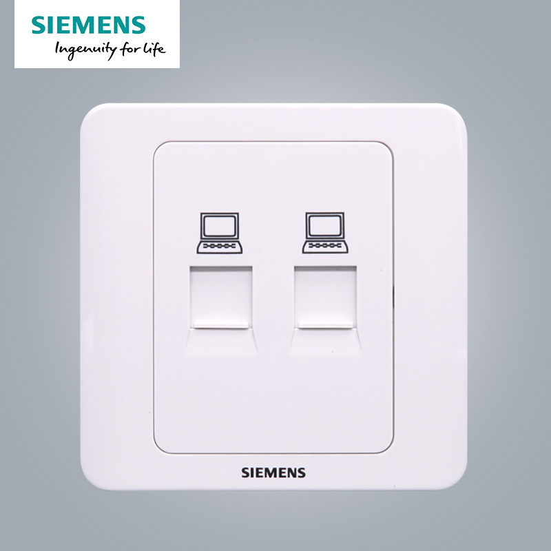 西门子(SIEMENS)开关插座 远景雅白系列二位电脑插座5TG01231CC1