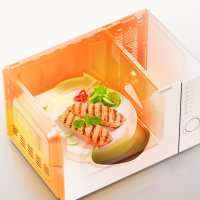 格兰仕(Galanz) 微波炉 家用智能多菜单 简约操作 平板加热 五段火力可调 颜值复古 旋钮式小清新20L