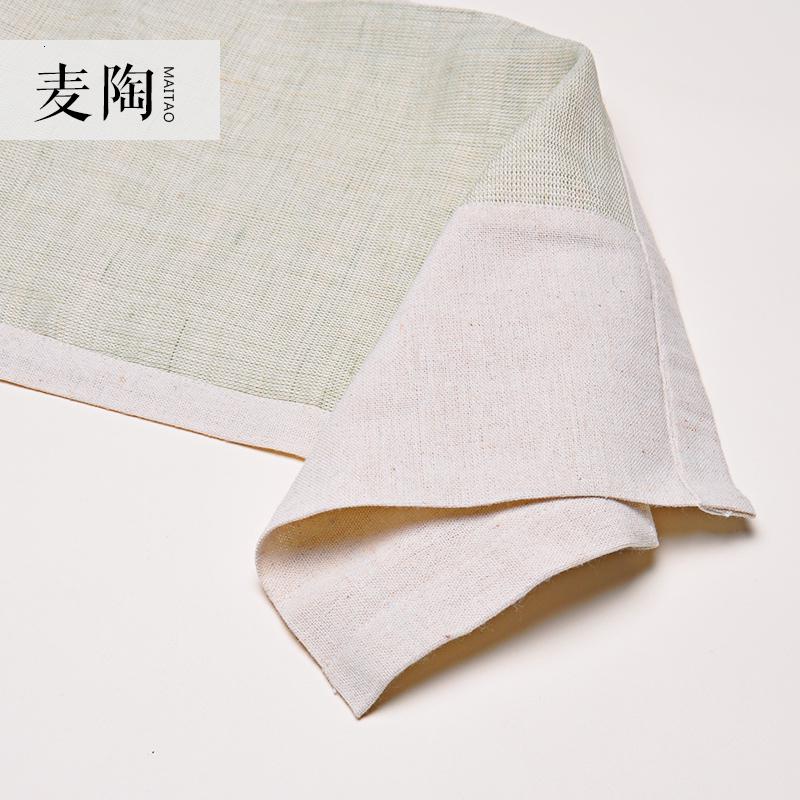 美帮汇日式手工麻布席布禅意亚麻茶席茶铺干泡茶艺茶席茶布杯垫桌旗高清大图