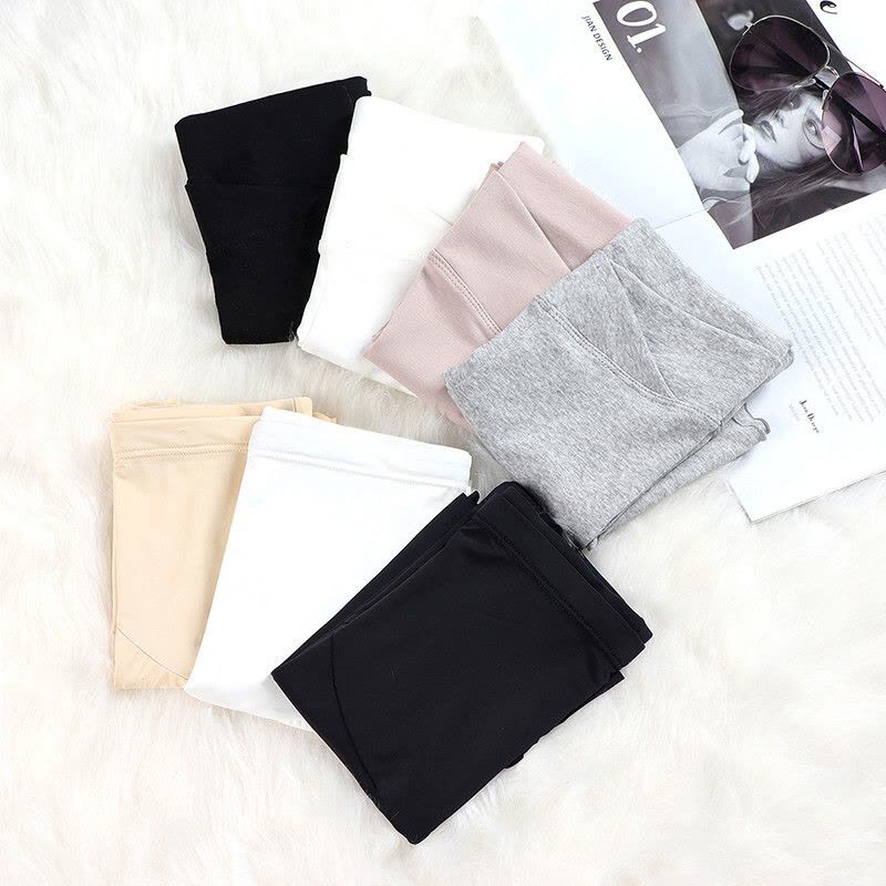 迪鲁奥(DIUAO) 孕妇安全裤防托腹低腰宽松孕妇装短裤怀孕期夏季薄款孕妇裤子 交叉-灰色 图片