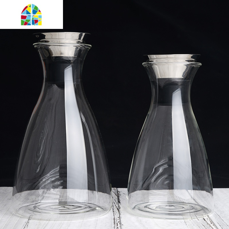 玻璃冷水壶 凉 耐热大容量果汁壶 加厚防爆时尚家居 FENGHOU 直身1400ml