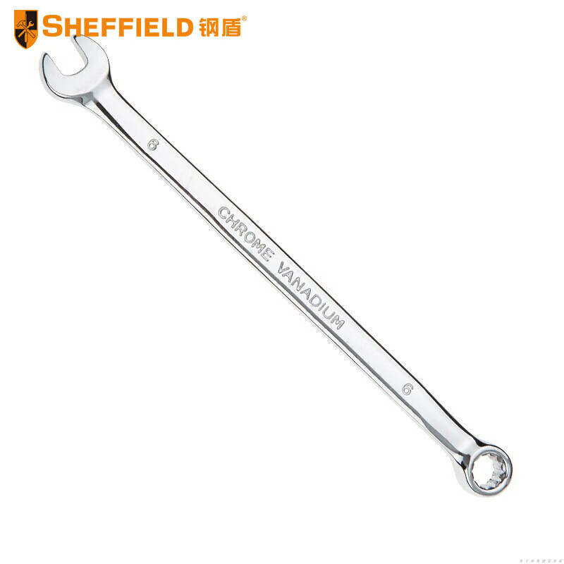 钢盾 SHEFFIELD S017112 公制精抛光两用长扳手12mm[家用]高清大图