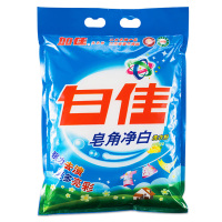 白佳皂角净白洗衣粉2.2kg 强效全能洗涤配方 全方位解决去污、漂洗、亮彩 十项全能品质(加佳出品)