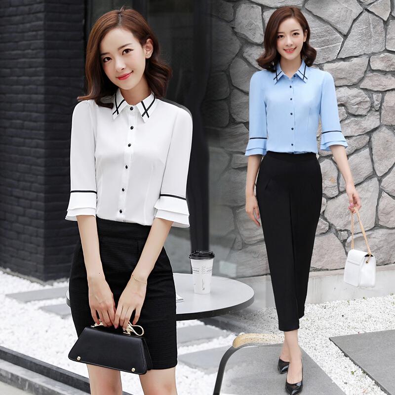 夏季职业装女装韩版套装新款套裙ol教师面试正装短袖美容师工作服