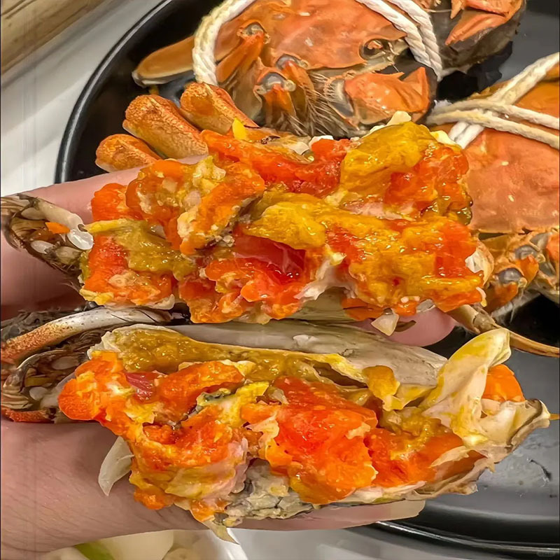 [活蟹]五个农民 南京高淳固城湖精品大闸蟹 公4.5两母3两 4对8只高清大图