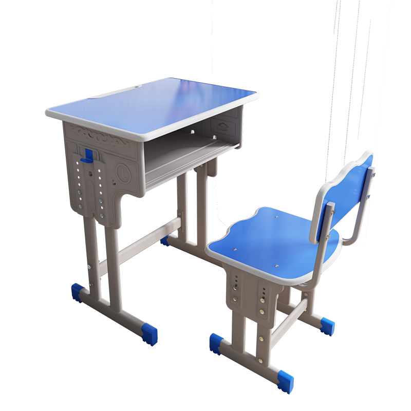 艺可恩升降式中小学生课桌椅学校教室桌培训班学习桌学生家用书桌椅