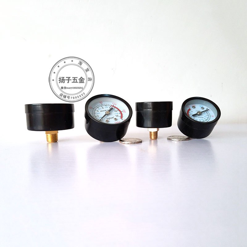 牙科气泵喷漆空压机压力表配件小表头木工小型气磅家用空气压缩机