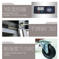 乐创（lecon）乐创四门冰箱商用立式双门六门冰柜冷藏冷冻双温展示柜厨房冰柜 四门全冷藏上玻璃门款