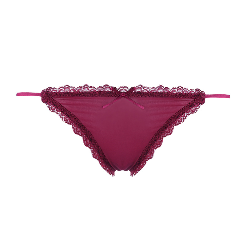 ideamini4条装内裤女冬季舒适薄款透气蕾丝低腰型学生日系少女三角裤