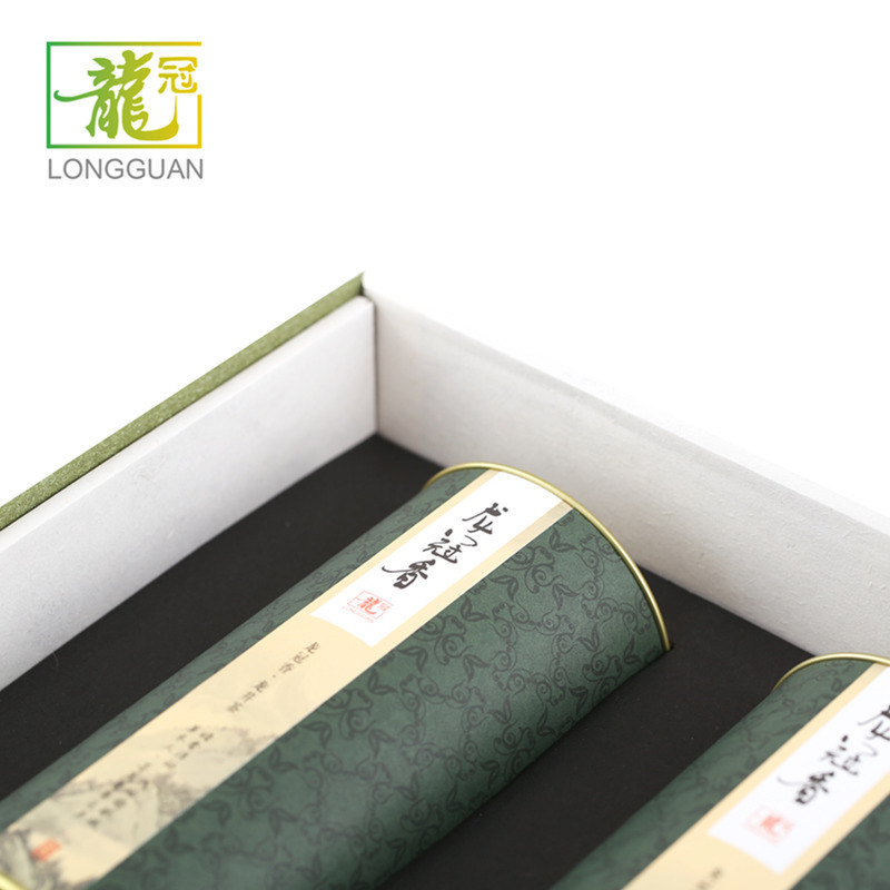 [2021新茶]G20峰会指定用茶 纯手工炒制西湖龙冠龙井茶叶绿茶龙冠香双罐组合装250g ZX