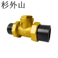 杉外山 PE热熔管件 铜卧式止回阀 个