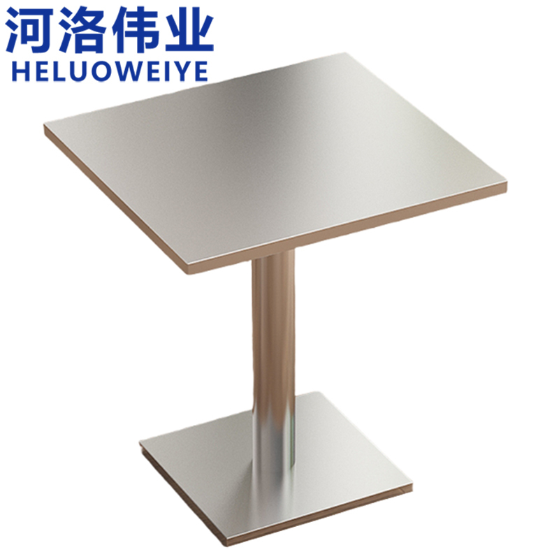 河洛伟业不锈钢餐桌70cm张高清大图