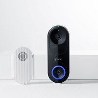 360 可视门铃D819智能摄像机摄像头家用电子猫眼高清夜视手机无线wifi远程监控器 访客识别视频通话+128G内存卡