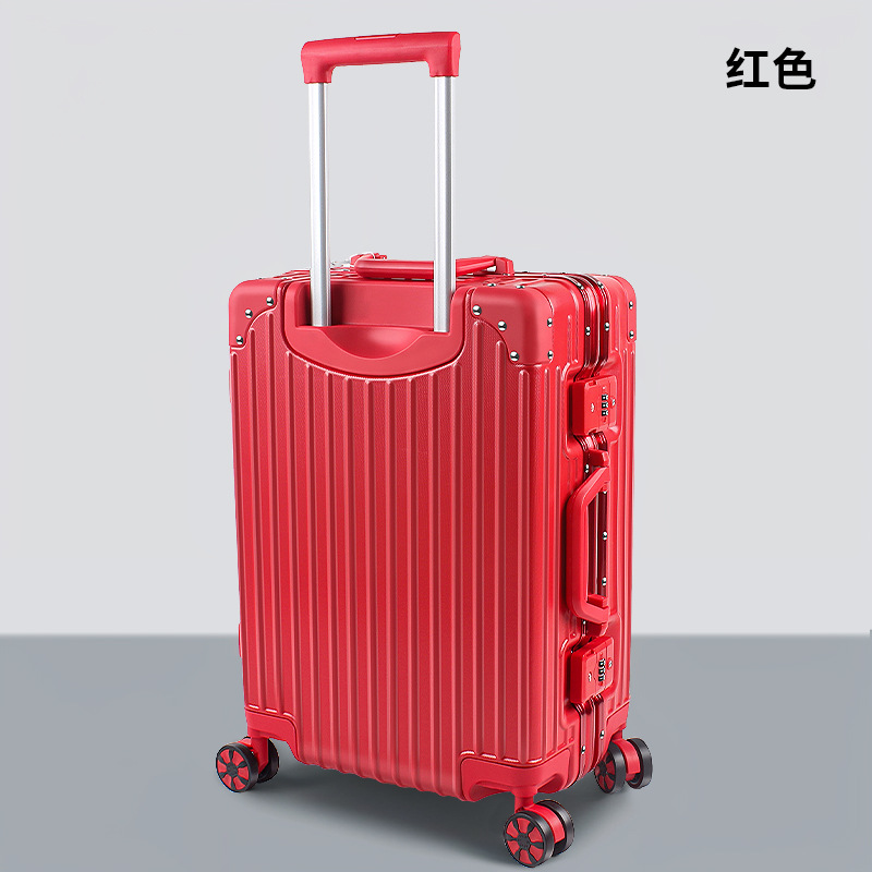 行李箱拉杆箱加厚旅行密码箱B63K-铝框款20寸联系客服备注颜色高清大图