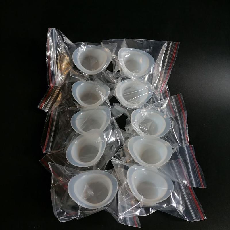 10个白色独立包装 10只独立包装全软硅胶洗眼杯福瑞达萱肌蜜小林洗眼液通用洗眼盖子