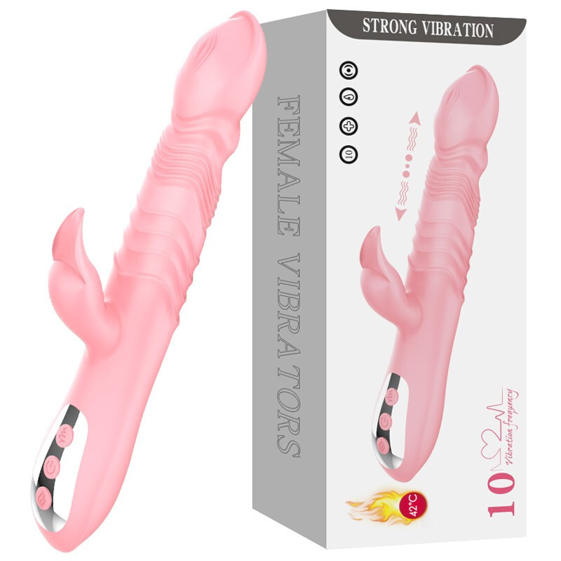 久爱 女用自慰器具器震动棒全自动伸缩加热性玩具AV转珠棒按摩舌舔吸房事电动加长直插成人情趣性用品夫妻 潮心棒(舌舔+震动