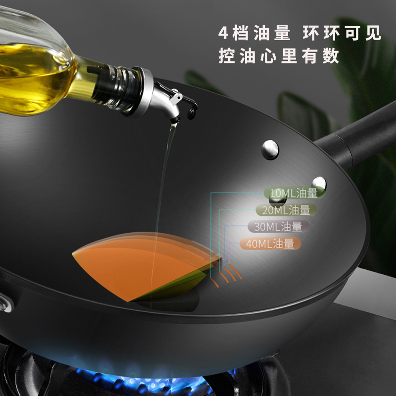 [商场同款]爱仕达(ASD)锅具CF32M2Q炒锅 铁锅无涂层 32cm精铁圆底炒菜锅新三代锈不了燃气适用翻炒铁锅高清大图
