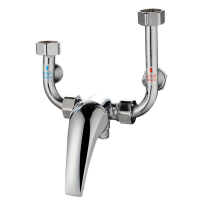 明装全铜电热水器混水阀冷热开关混合阀U型阀龙头淋浴浴室配件 铜阀门小九九套装