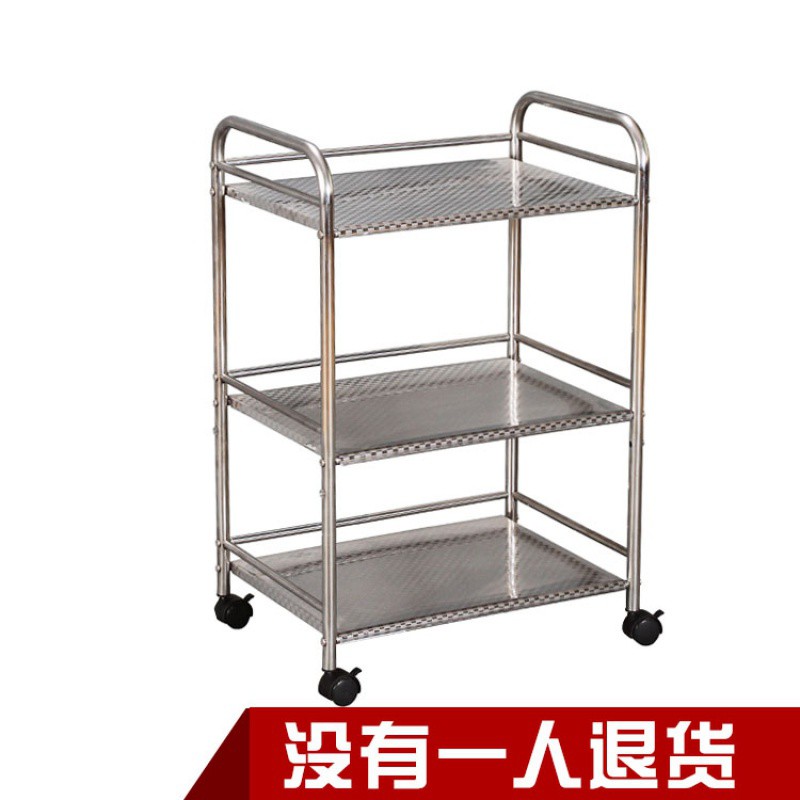 厨房置物架不锈钢落地式多层微波炉储物架子放锅烤箱家用收纳架收纳层架 三维工匠高清大图