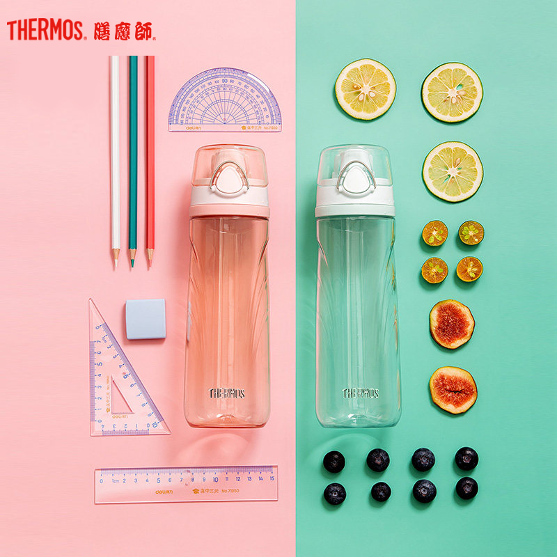膳魔师(thermos)塑料杯TCSI塑料运动水杯大容量带盖可拆卸户外便携Tritan水杯