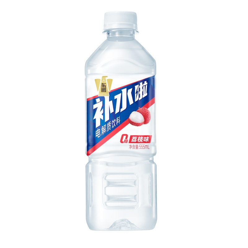 东鹏补水啦电解质水运动饮料555ml*3瓶荔枝果味补水运动饮料