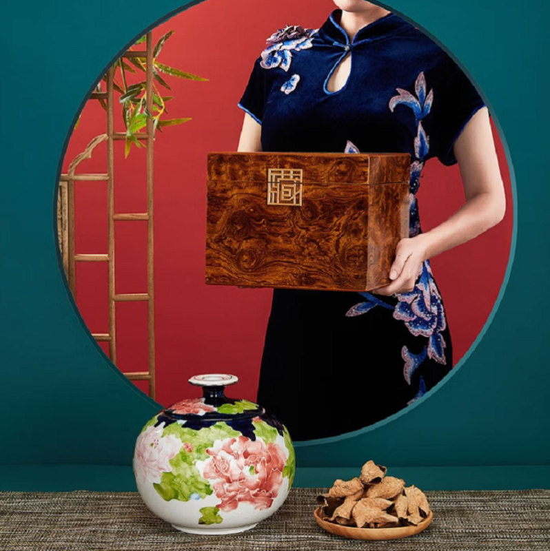 雍双堂 梅江13年正宗干仓新会陈皮商务礼盒定制200g 13年新会陈皮 CPJL-8013.高清大图