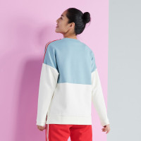 361°运动卫衣女秋季新款圆领舒适撞色拼接时尚潮流套头衫上衣