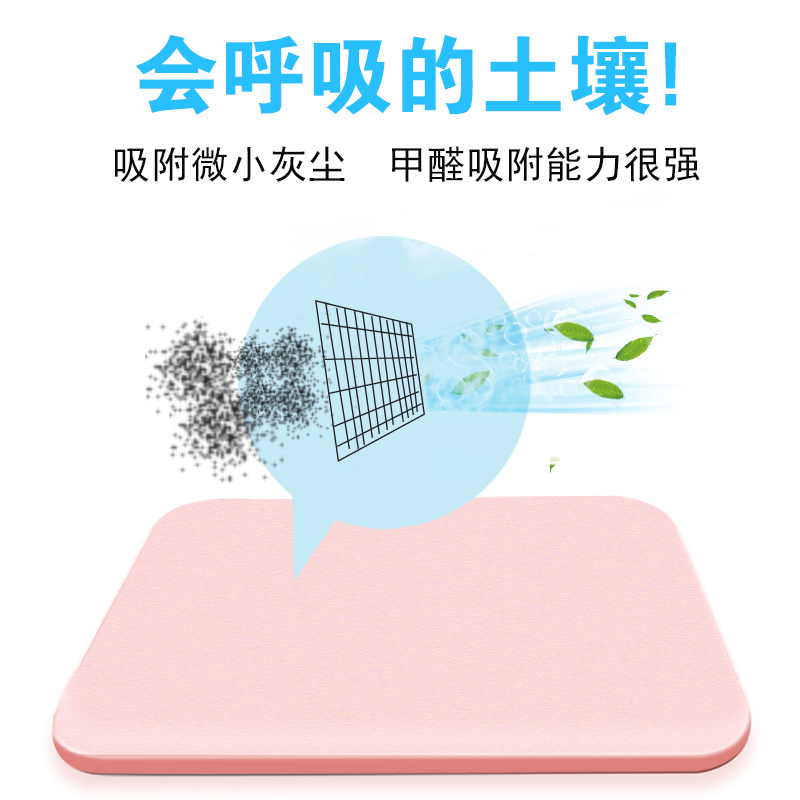 硅藻泥脚垫家用浴室卫浴卫生间防滑垫吸水地垫硅藻土进地垫 三维工匠高清大图