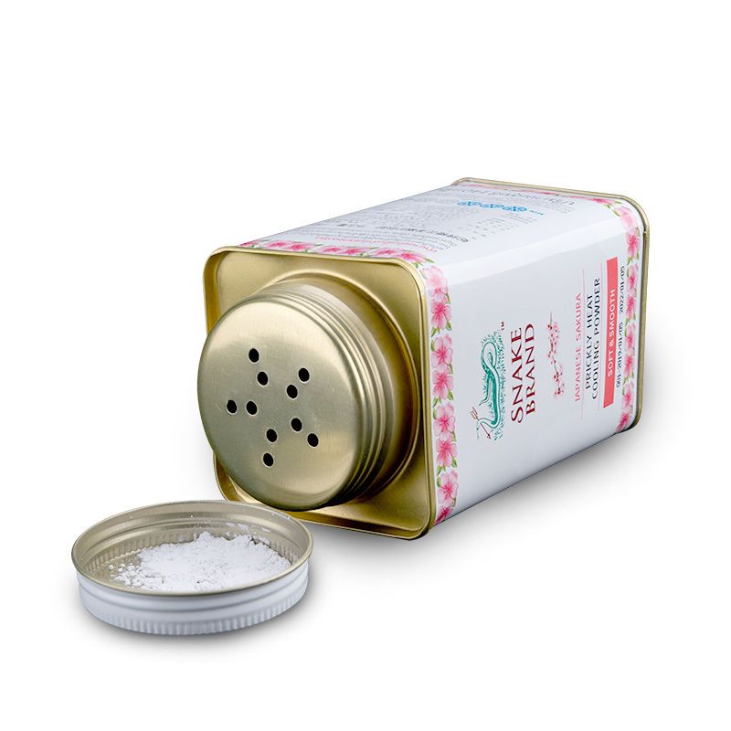 经典玫瑰140g泰国圣露斯蛇粉爽身粉痱子粉蛇牌婴儿儿童热痱粉止汗爽身