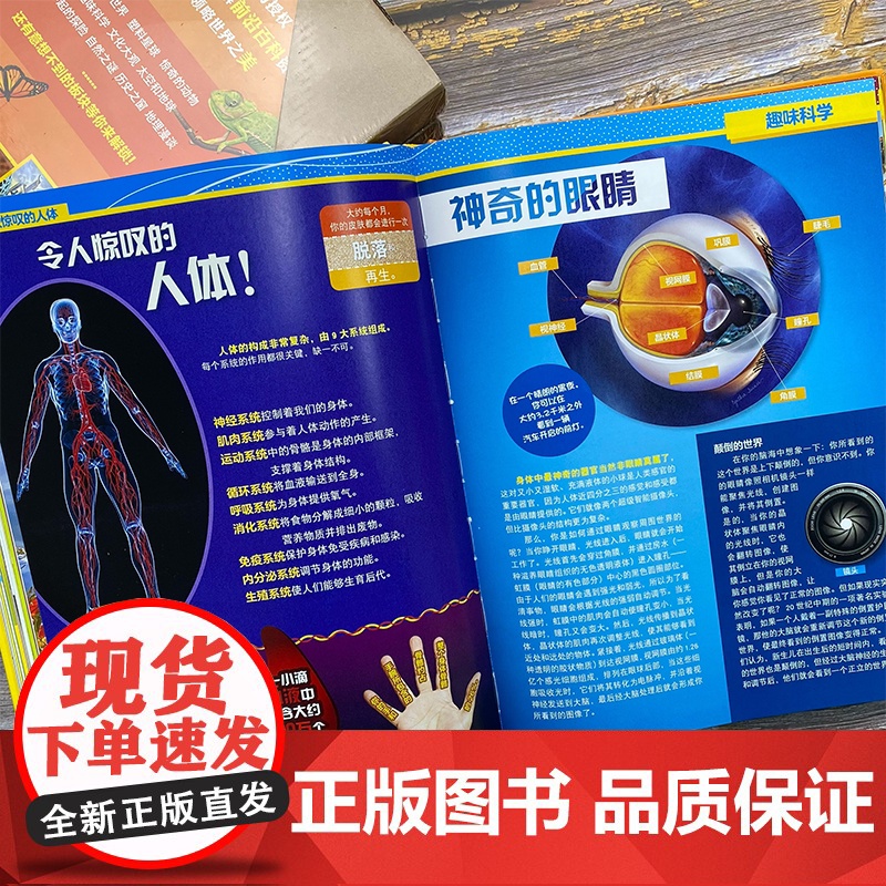 环球博物百科 美国国家地理 儿童课外阅读科普百科全书3-8岁小学生一二年级课外书少儿版趣味科普读物恐龙百科昆虫动物高清大图