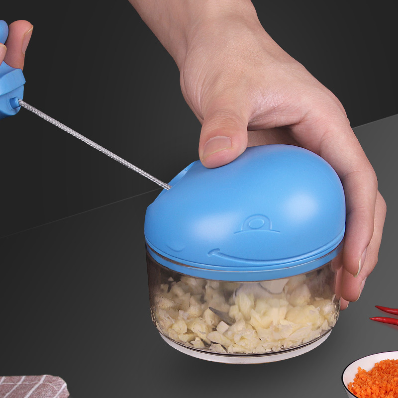 拜杰 拉蒜器 迷你蒜泥神器 多功能捣蒜器手动蒜泥器磨蒜蓉小型压蒜器搅蒜器碎菜器厨房切菜器