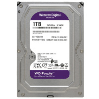 西部数据(WD)紫盘 1TB SATA6Gb/s 64M 监控硬盘 (WD10EJRX)