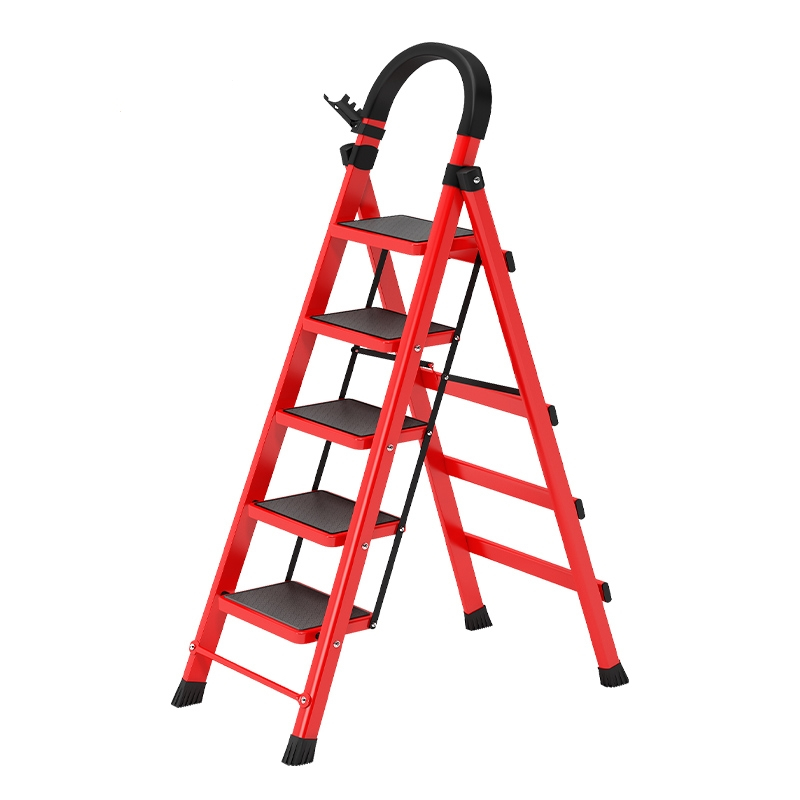 闪电客梯子家用折叠伸缩梯升降多功能楼梯加厚室内人字梯四五多步脚踏