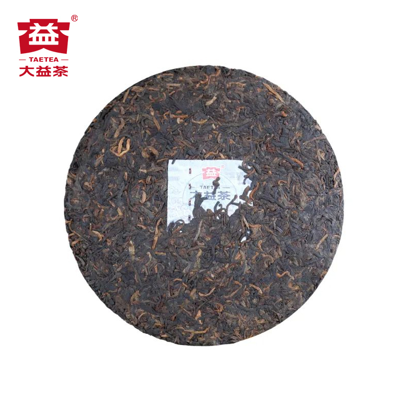 大益红 普洱熟茶357g勐海茶厂出品2023年云南七子饼茶2301批次