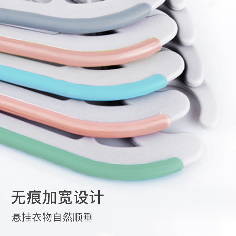 杜拓家用防滑无痕衣架专利多功能晾衣架干湿两用衣撑子(10只/20只/30只)高清大图