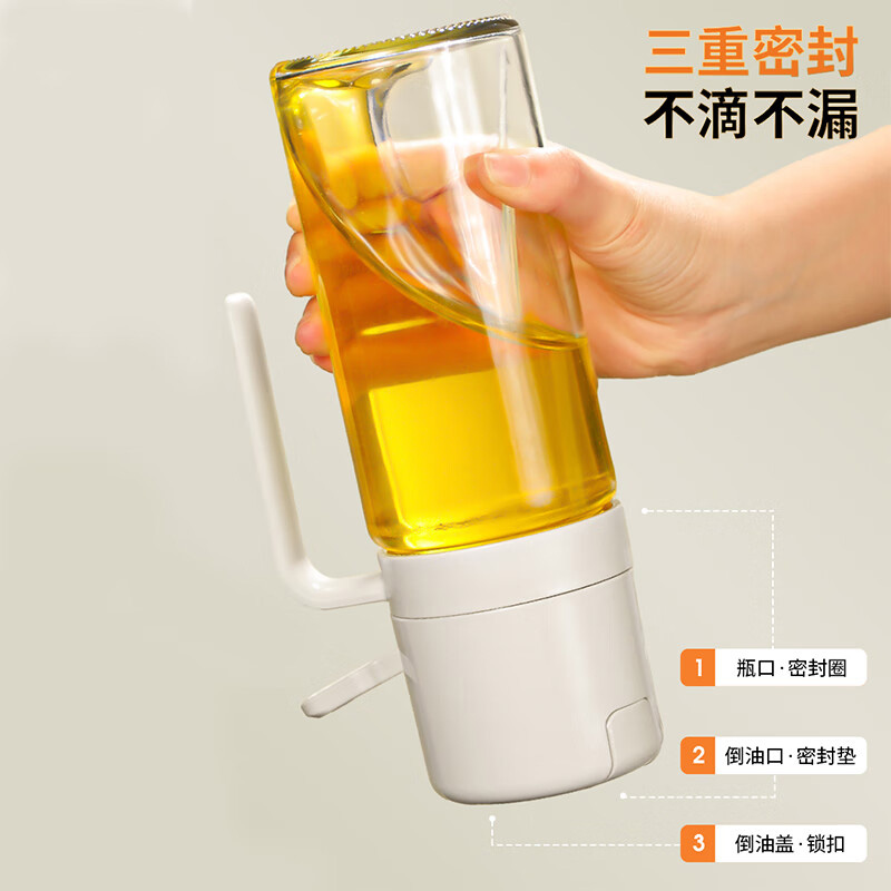 佳帮手油壶550ml喷倒一体自动开合JBS-YH-PD550-GY高清大图