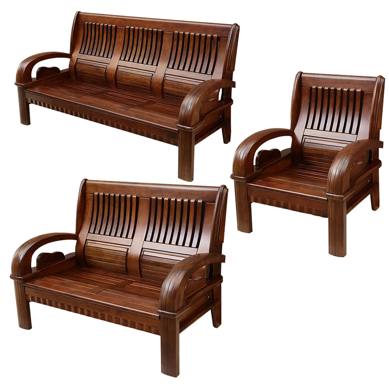 鑫星奈XXN4031109新中式实木沙发组合 1+2+3