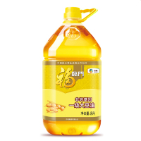 中粮福临门浓香大豆油5L/桶家用食用油物理压榨一级大豆油