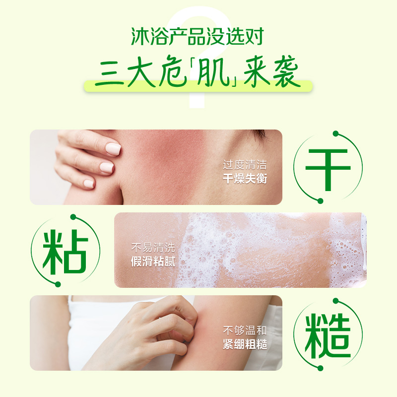 惠润（SUPER MILD）保湿滋润沐浴露套装（淡雅柑橘+淡雅果味）家庭装原装进口男女通用高清大图